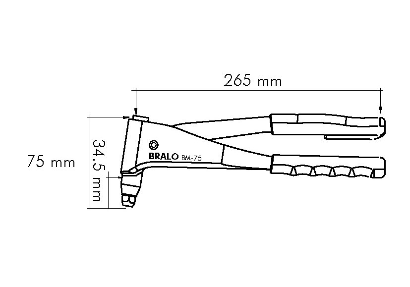 BM-75_plano-remachadora-manual-de-palanca-pequeña-remaches-bralo