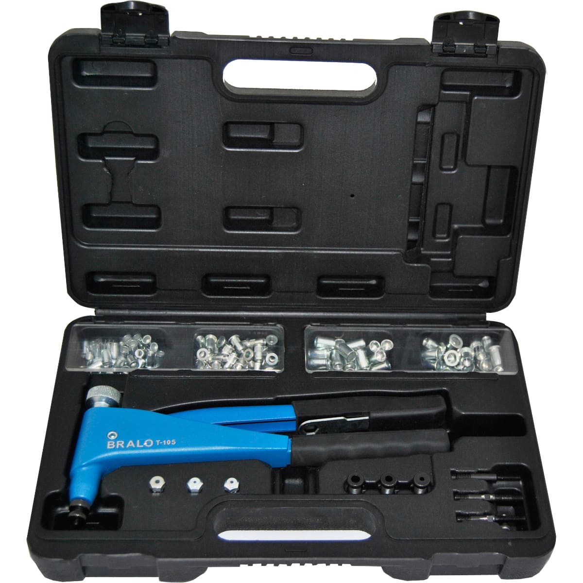 maletin-pequeño plastico-tr-105-remachadora-para-tuercas-manual-remaches-bralo